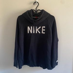 Black Nike Scoop Neck Hoodie